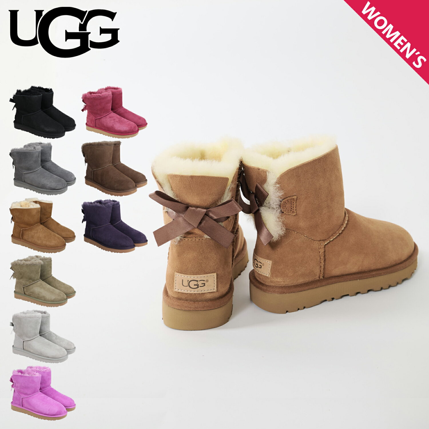  UGG MINI BAILEY BOW アグ ムートン ブーツ ミニ ベイリー ボウ 2 1016501 レディース