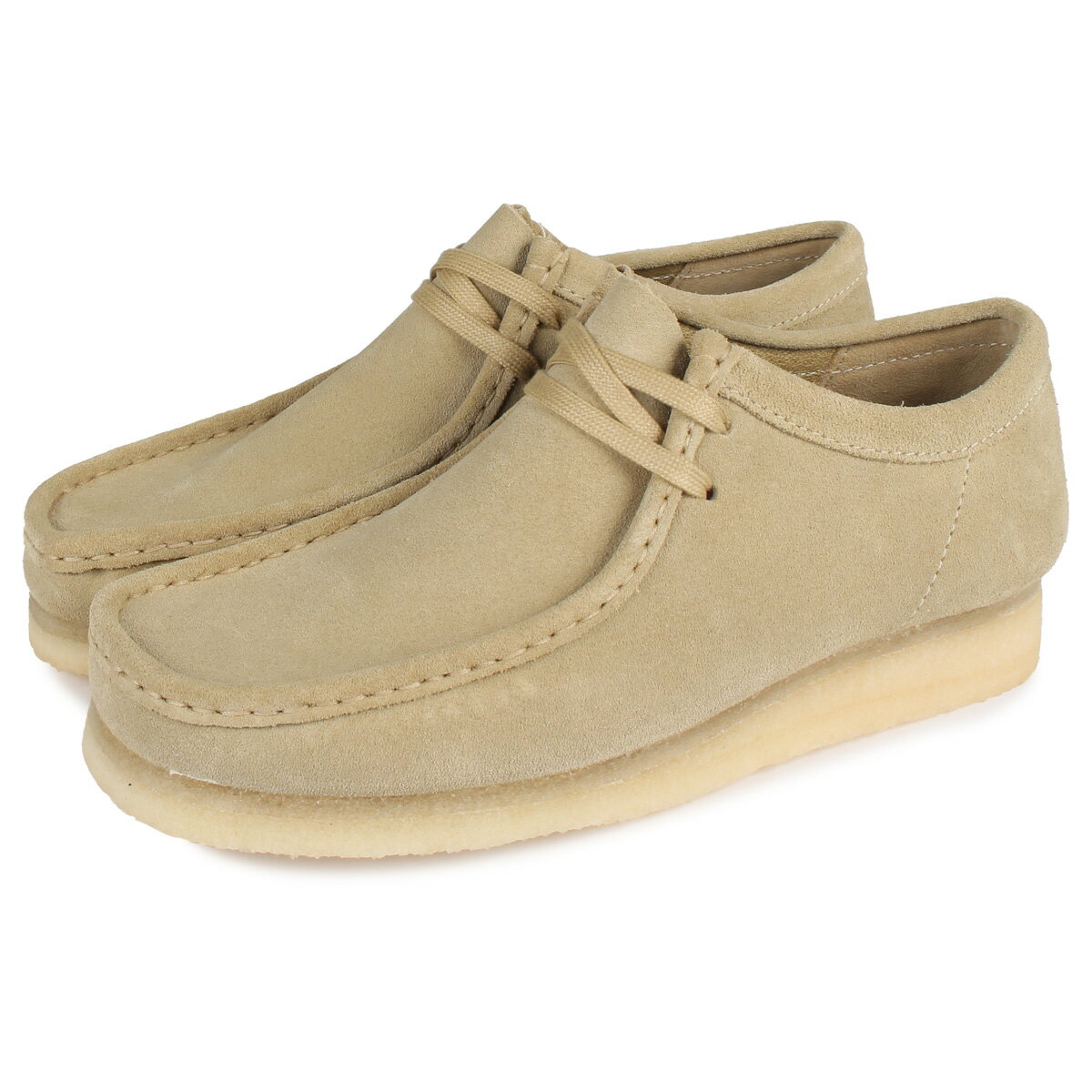 【最大1000円OFFクーポン】 Clarks WALLABEE クラークス ワラビー ブーツ メンズ ベージュ 26155515