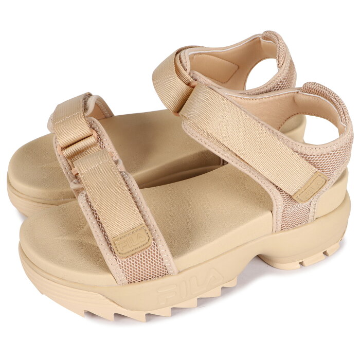 FILA DISRUPTOR WEDGE SANDAL 2 フィラ サンダル ストラップサンダル ディスラプター ウェッジ 2 レディース 厚底 ベージュ WSS21081-920