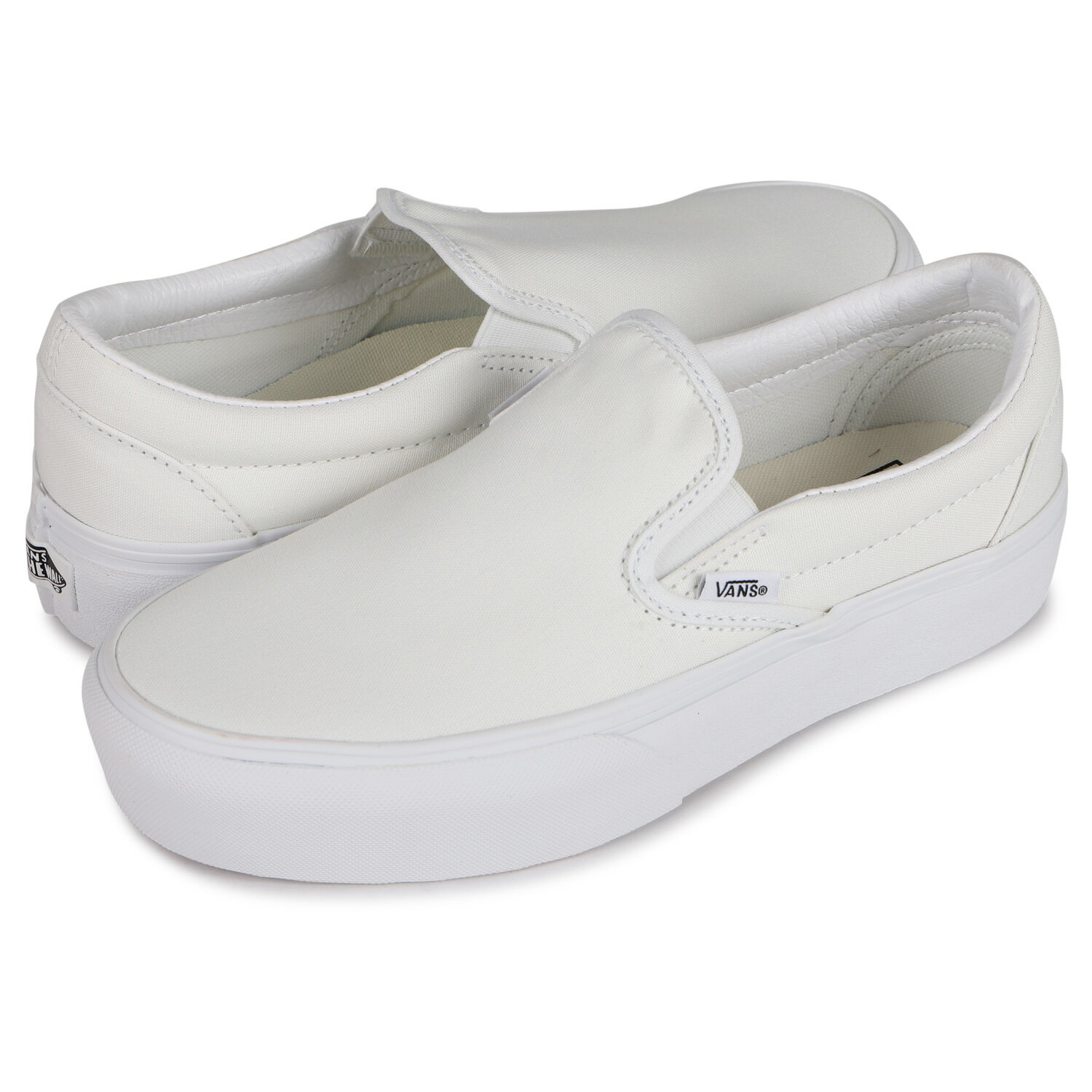 【最大1000円OFFクーポン】 VANS CLASSIC SLIP-ON PLATFORM ヴァンズ スリッポン クラシック プラットフォーム スニーカー メンズ レディース 厚底 バンズ ホワイト 白 VN0A3JEZW00