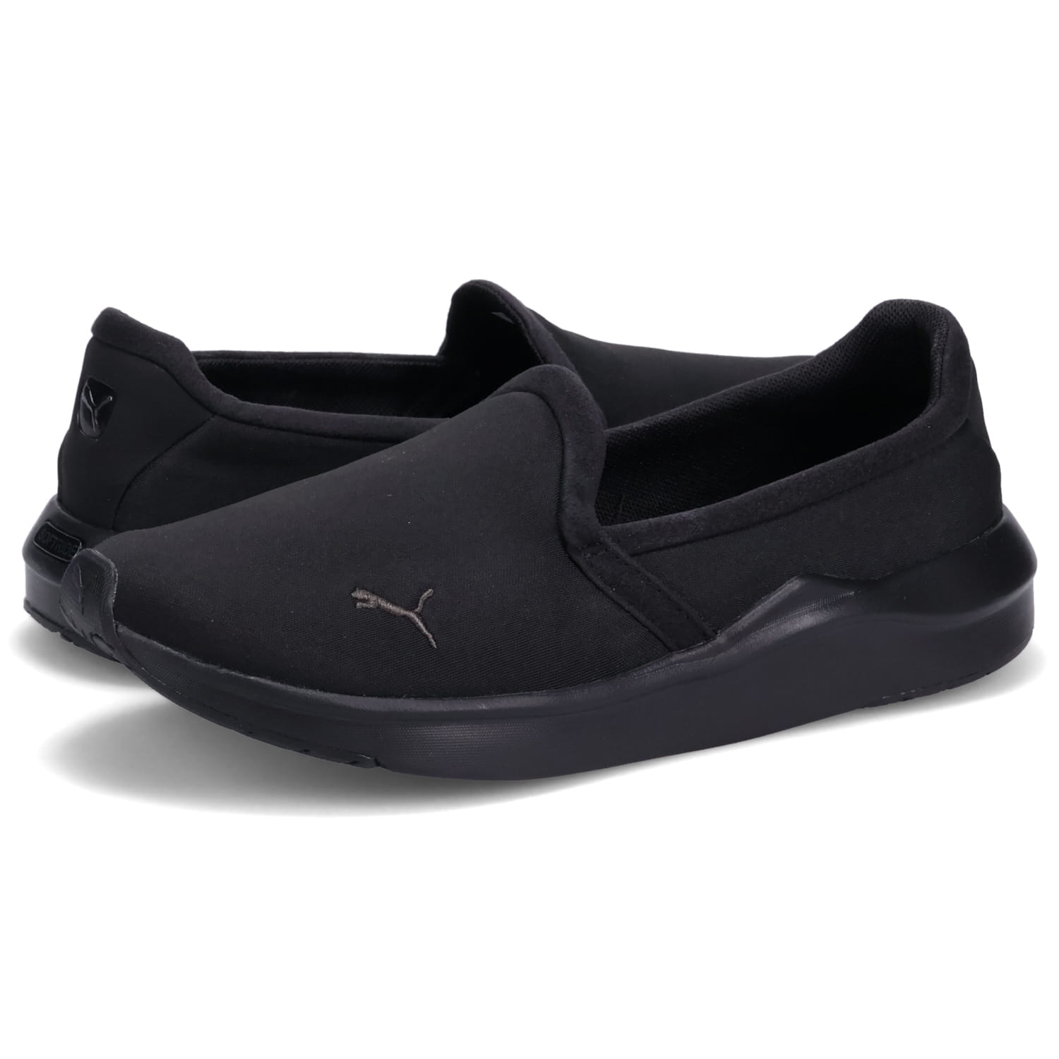 【最大1000円OFFクーポン】 PUMA SOFTRIDE FINESSE SLIP-ON プーマ スニーカー スリッポン ソフトライド フィネス レディース ブラック ホワイト ブルー 黒 白 378020