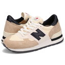 【最大1000円OFFクーポン発行中】 new balance ニューバランス 990 スニーカー メンズ Dワイズ MADE IN USA 990V1 ベージ...