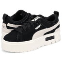 【最大1000円OFFクーポン発行中】 PUMA MAYZE TEDDY プーマ スニーカー メイズ テディ レディース 厚底 ブラック 黒 386641