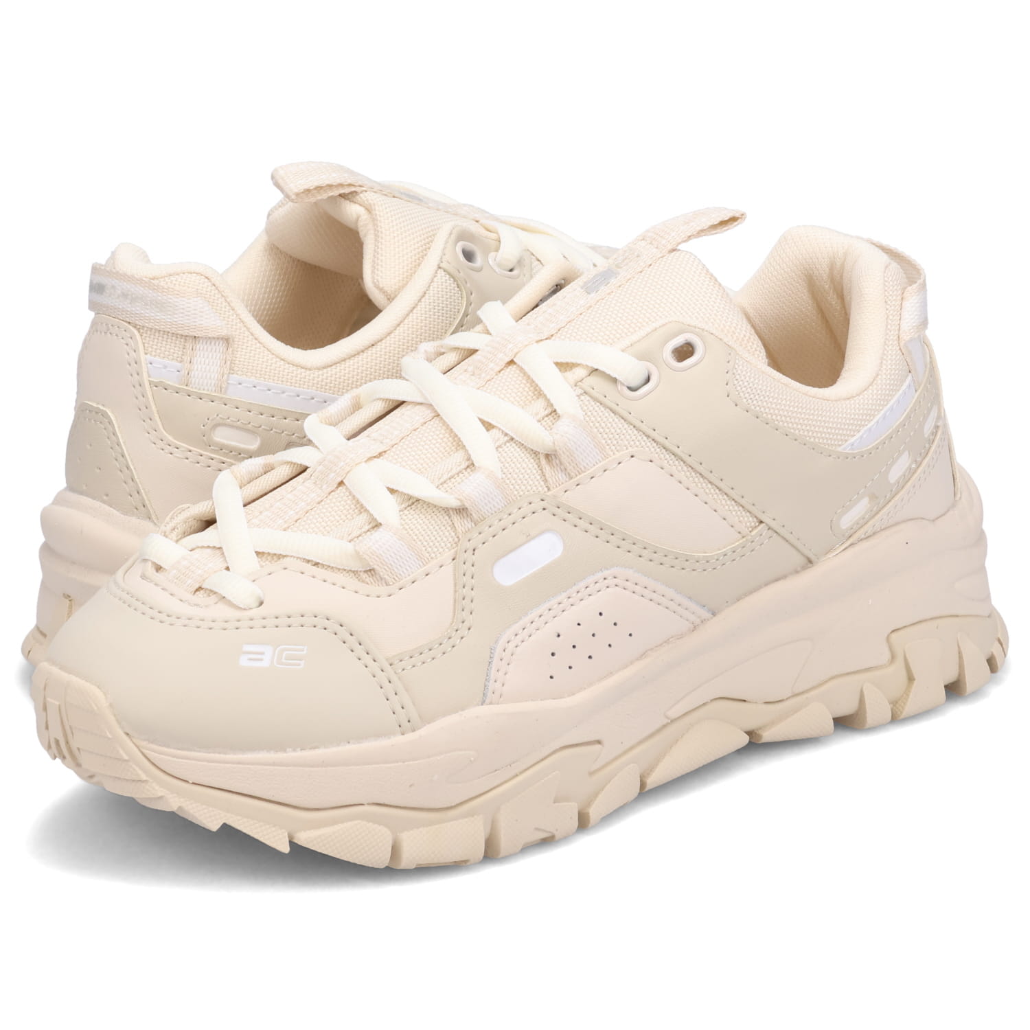 AKIII CLASSIC ROADROLLER アキクラシック スニーカー ダッドシューズ レディース 厚底 ベージュ AKC-0007