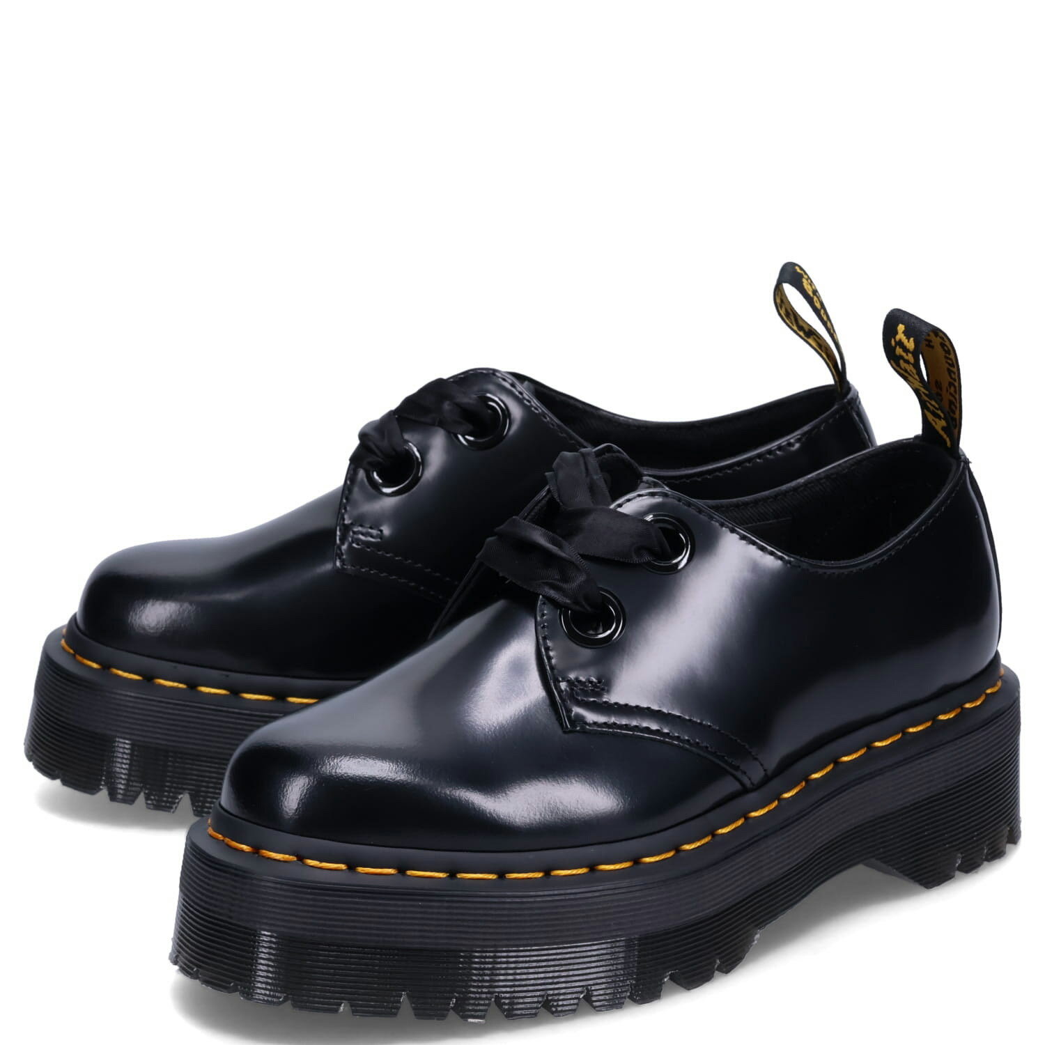 ドクターマーチン Dr.Martens HOLLY PLATFORM SHOES ドクターマーチン シューズ プラットフォーム レディース 厚底 ブラック 黒 25234001