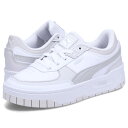 【最大1000円OFFクーポン】 PUMA CALI DREAM LTH プーマ カリ ドリーム レザー スニーカー レディース 厚底 ホワイト 白 392730-17