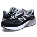 【最大1000円OFFクーポン発行中】 new balance ニューバランス 990 V6 スニーカー レディース MADE IN USA Dワイズ ブラック...