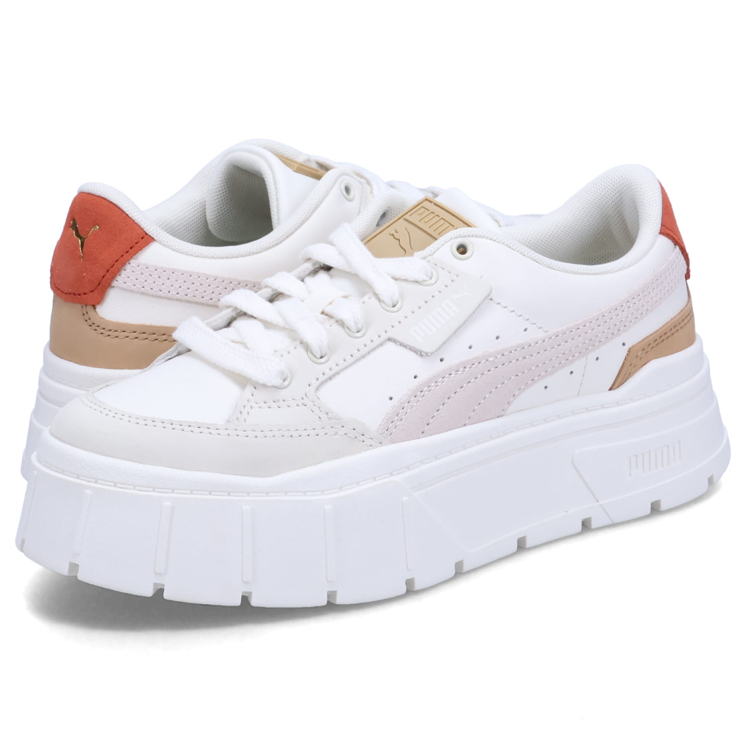 PUMA MAYZE STACK LUXE WNS プーマ スニーカー メイズ スタック リュクス レディース 厚底 オフ ホワイト 389853-08