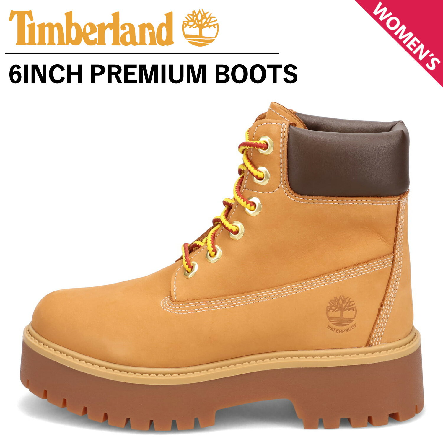 Timberland PREMIUM WP PLATFORM BOOT ティンバーランド ブーツ 6インチ プレミアム ウォータープルーフ プラットフォーム レディース 厚底 防水 ウィート A5RJD