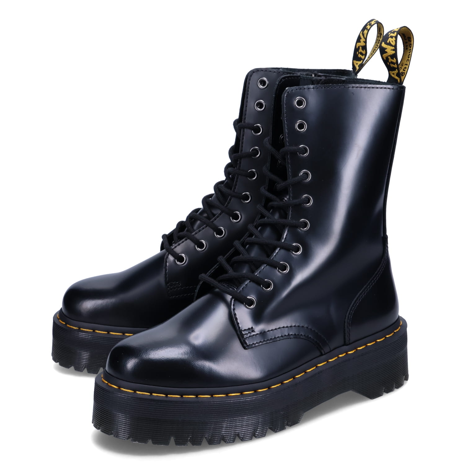 Dr.Martens JADON HI ドクターマーチン 10ホール ブーツン シューズ ベサン ジェイドン ハイ メンズ レディース 厚底 ファスナー付き ブラック 黒 25565001