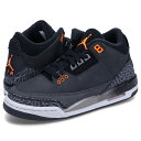 【最大1000円OFFクーポン発行中】 NIKE ナイキ エアジョーダン3 レトロ スニーカー レディース AIR JORDAN 3 RETRO GS ブラック...