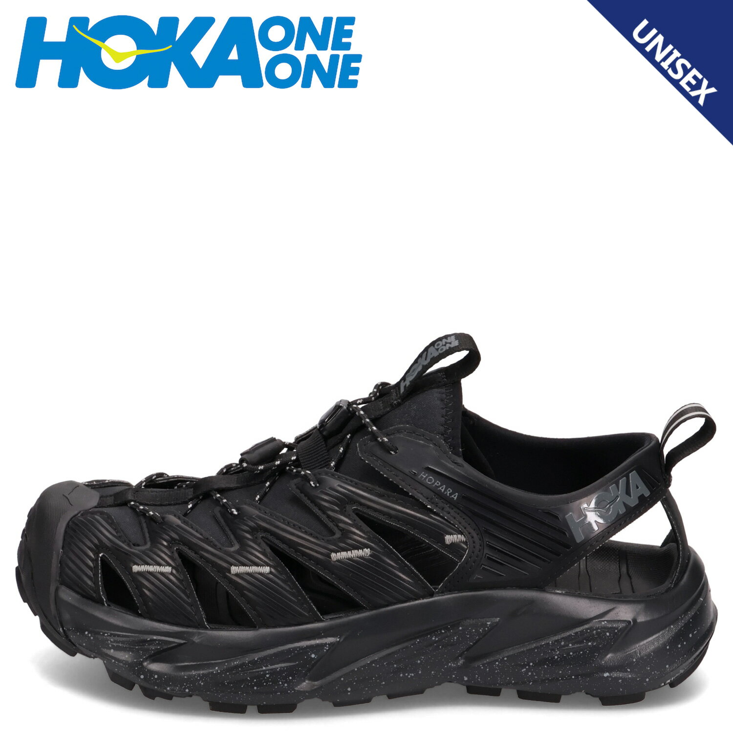 HOKA ONE ONE HOPARA ホカオネオネ サンダル ホパラ メンズ レディース 厚底 ブラック 黒 1123112