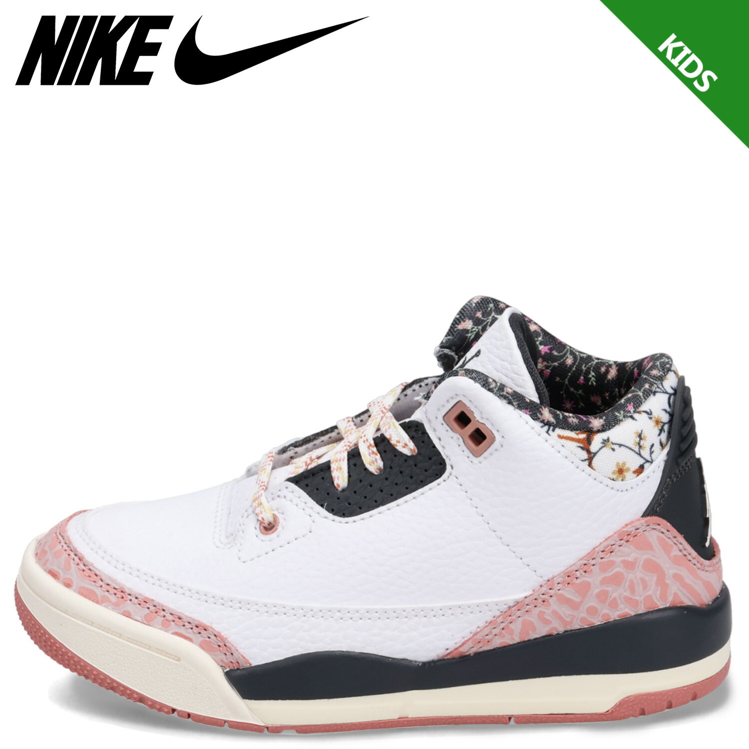 NIKE ナイキ ジョーダン3 レトロ PS スニーカー キッズ JORDAN 3 RETRO PS ホワイト 白 FQ9174-100