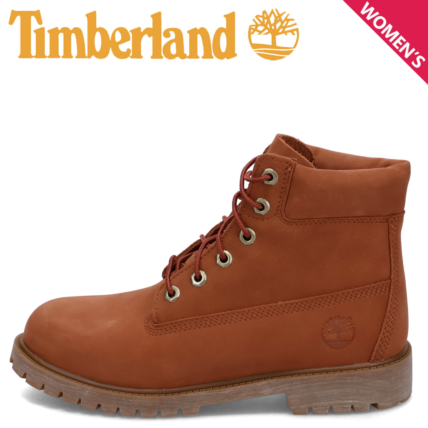 Timberland 赤 本革 ワークブーツ 8.5W