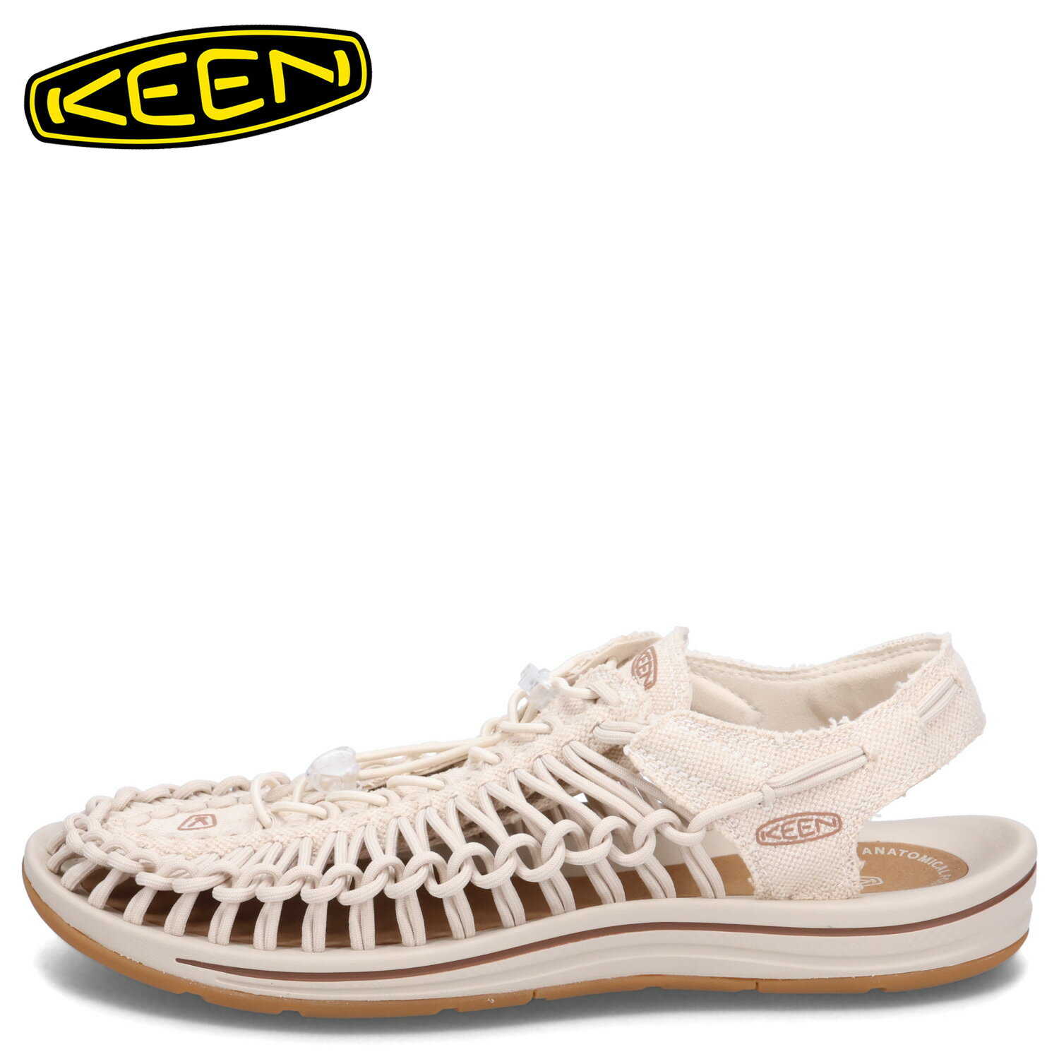 【最大1000円OFFクーポン】 KEEN UNEEK CANVAS キーン サンダル スポーツサンダル ユニーク キャンバス メンズ 軽量 オフ ホワイト 1026228