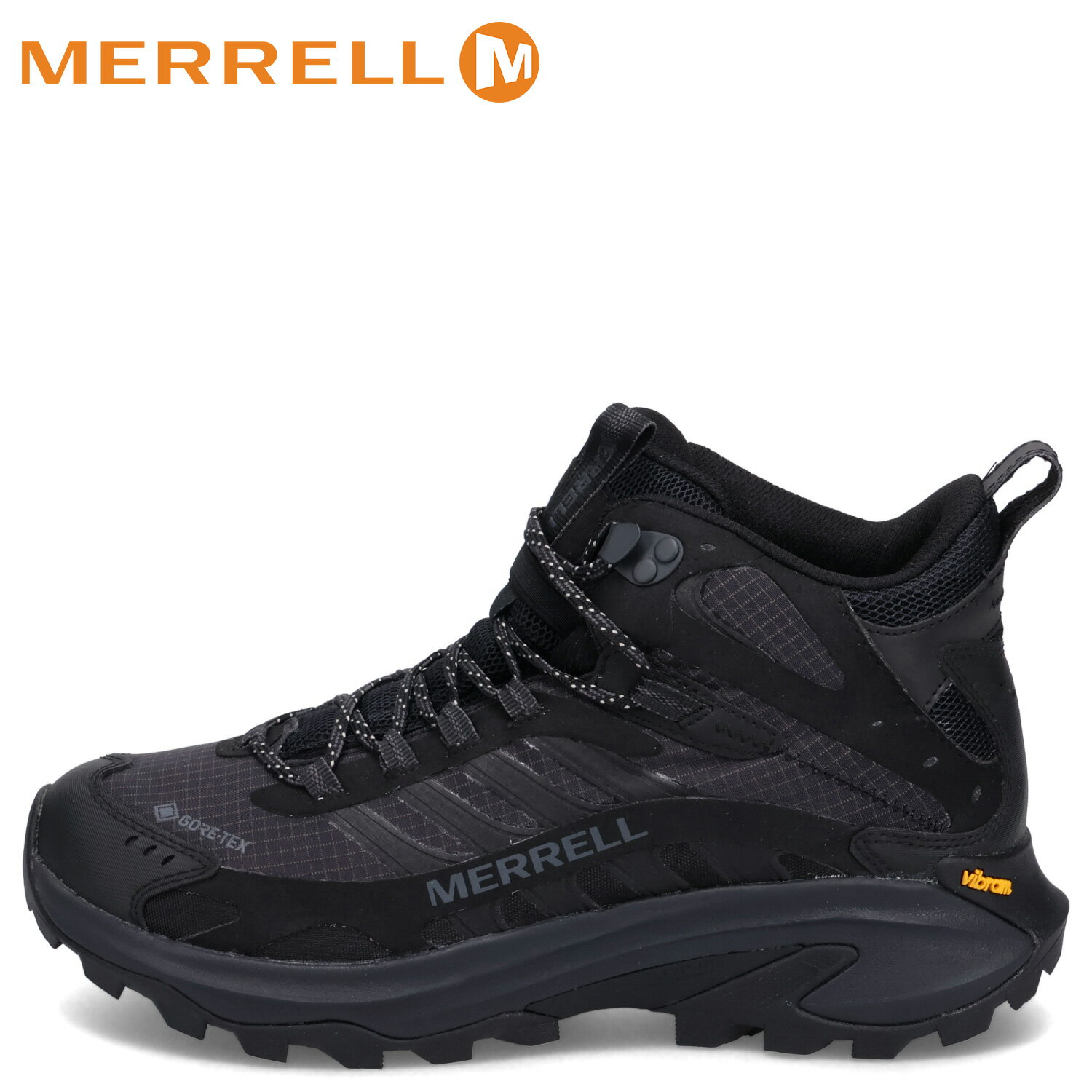 MERRELL MOAB SPEED 2 MID GORE-TEX メレル ハイキングシューズ ブーツ ウォーキング モアブ スピード 2 ゴアテックス メンズ ブラック 黒 J037501