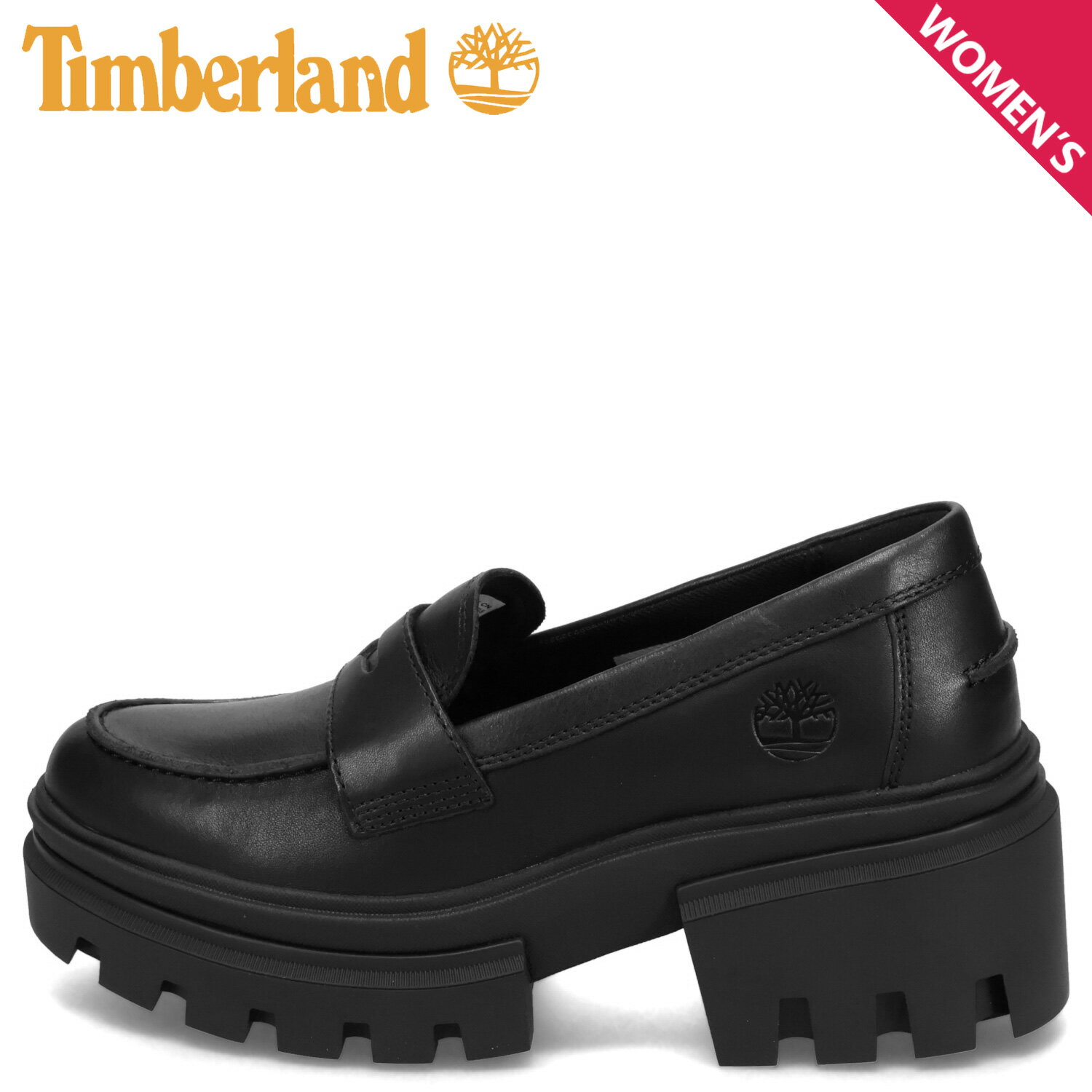 Timberland ENGLISH LOAFER SHOE ティンバーランド ローファー シューズ レディース 厚底 ブラック 黒 A5P17