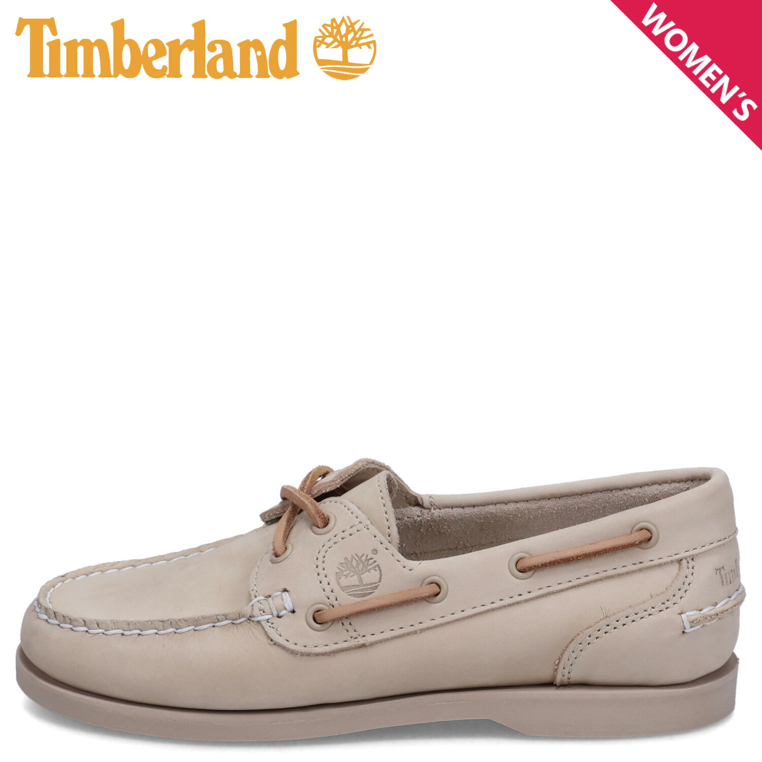 Timberland CLASSIC BOAT SHOES ティンバーランド デッキシューズ モカシン ツーアイ クラシック ボート レディース ベージュ A627V