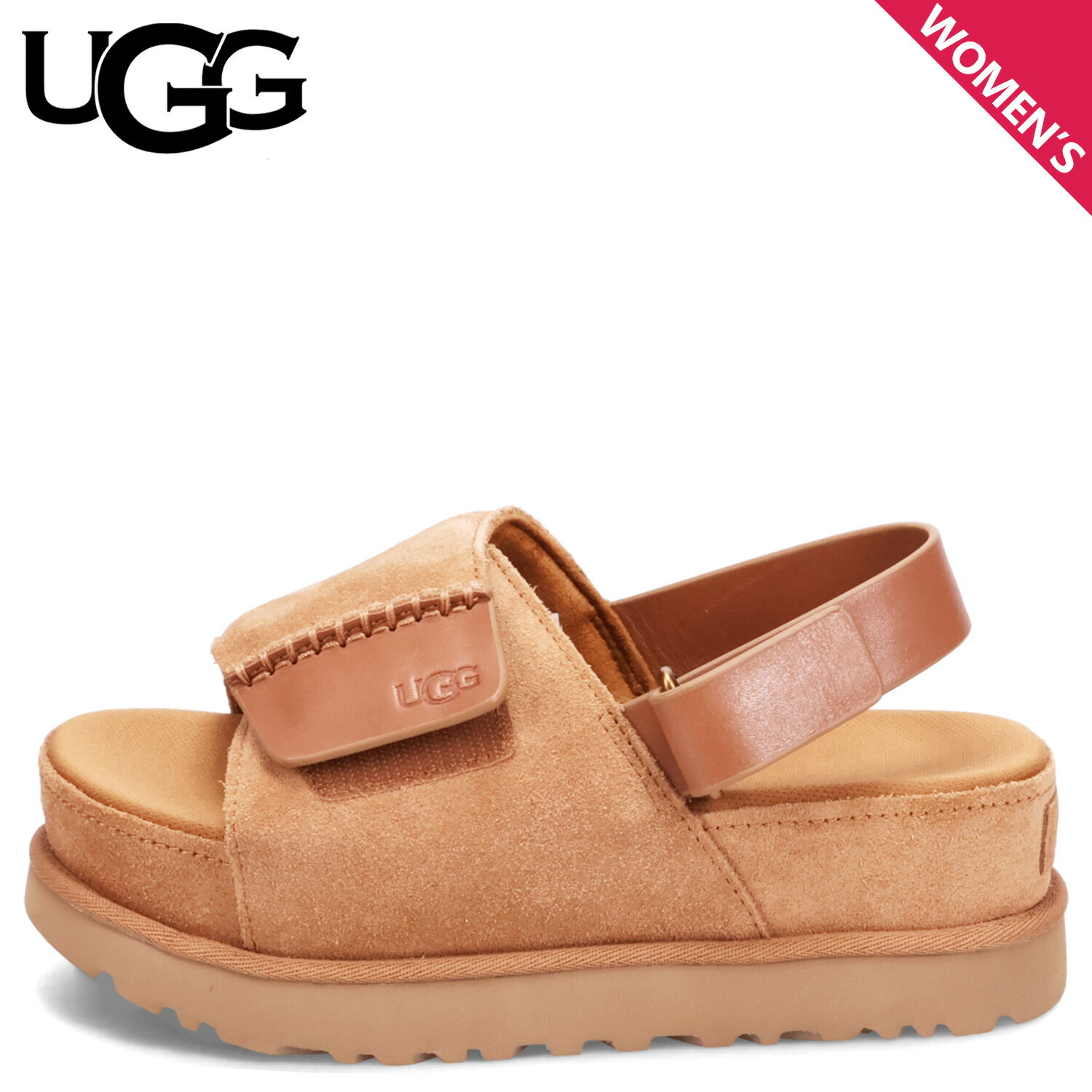 UGG WOMENS GOLDENSTAR HI SLINGBACK SANDAL アグ サンダル ストラップサンダル ゴールデンスター ハイ スリングバック レディース 厚底 軽量 チェスナット 1152652