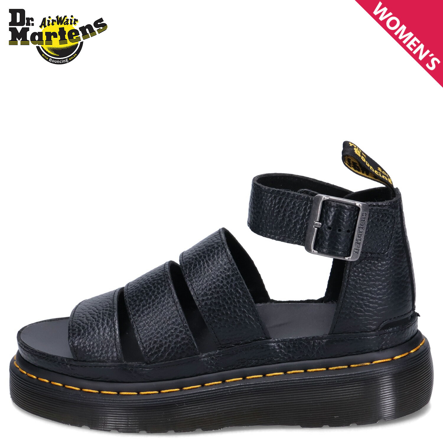 Dr.Martens CLARISSA 2 QUAD ドクターマーチン サンダル ストラップサンダル クラリッサ 2 クアッド レディース 厚底 ブラック 黒 24476001