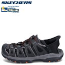 【最大1000円OFFクーポン】 SKECHERS SLIP-INS TRESMEN NORVICK スケッチャーズ スリップインズ トレスメン ノルビック サンダル スポーツサンダル メンズ ブラック 黒 205187