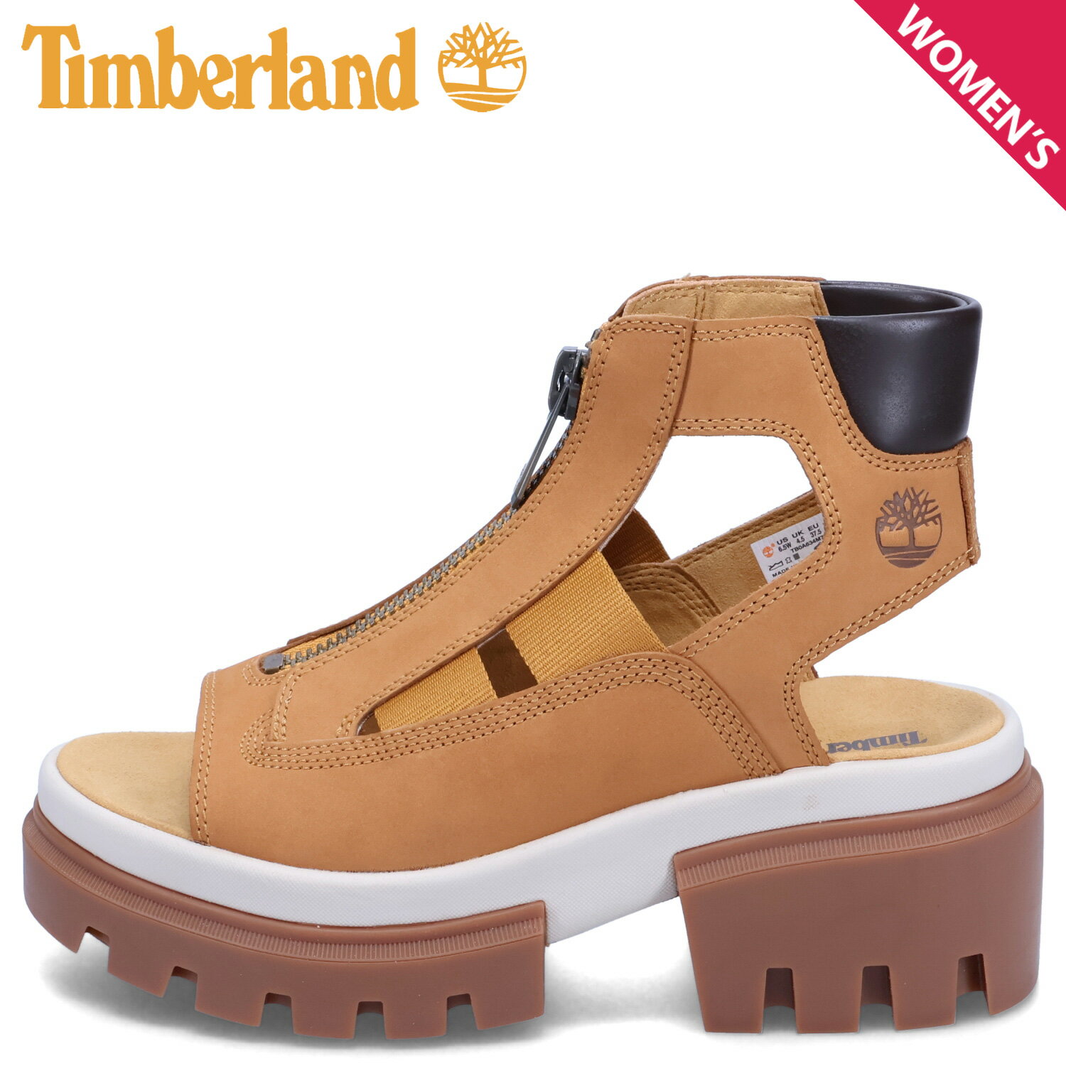 Timberland WS EVERLEIGH GLADIATOR SANDAL ティンバーランド サンダル エバリー グラディエーター レディース 厚底 ウィート A634M