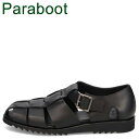 パラブーツ サンダル メンズ PARABOOT PACIFIC パラブーツ パシフィック サンダル グルカサンダル メンズ ブラック 黒 123312