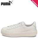 PUMA BASKET PLATFORM PEARL WNS プーマ スニーカー バスケット プラットフォーム パール レディース 厚底 グレー 398910-01