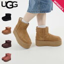 【最大1000円OFFクーポン発行中】 UGG WCLASSIC MINI PLATFORM アグ ムートンブーツ クラシック ミニ プラットフォーム レディー...