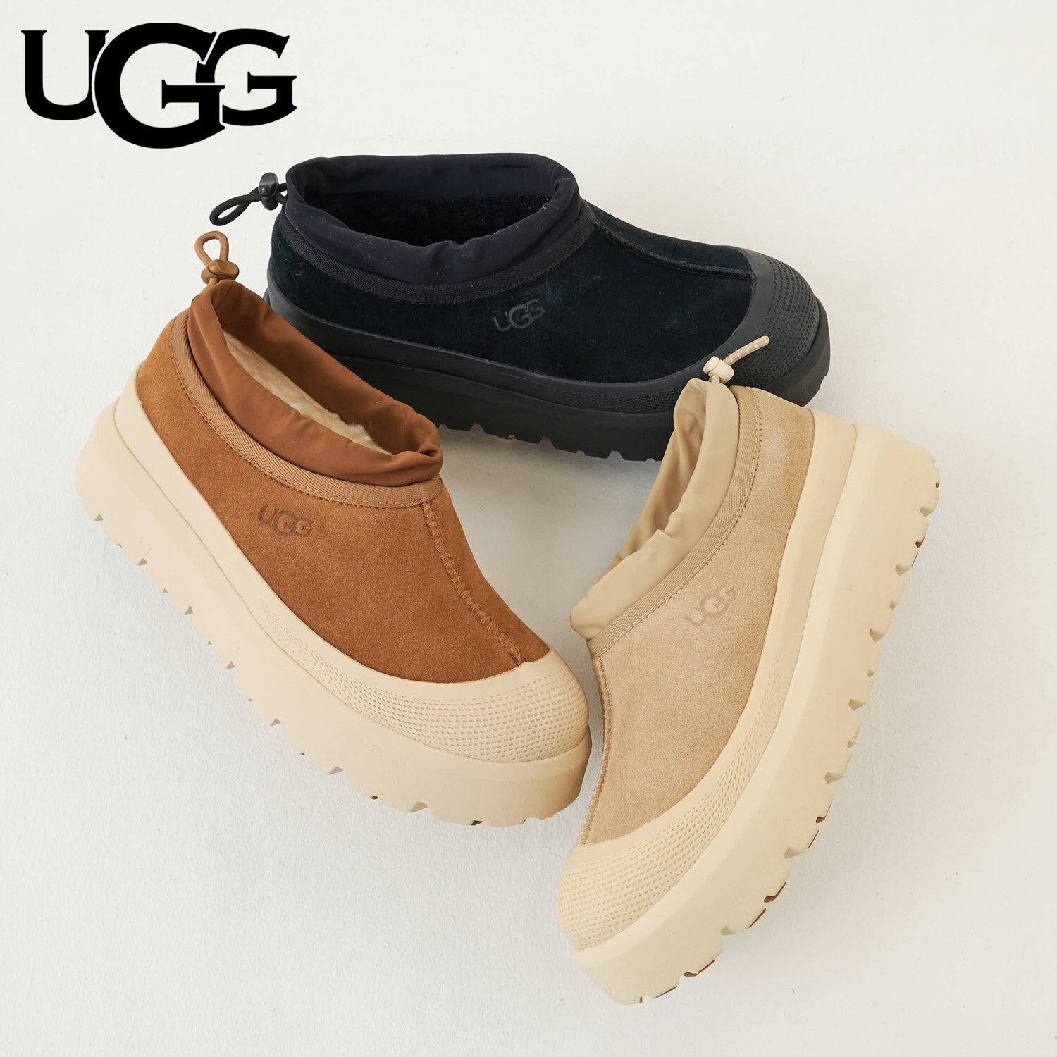 UGG TASMAN WEATHER HYBRID アグ スリッポン シューズ タスマン ウェザー ハイブリッド メンズ 防水 ブ..