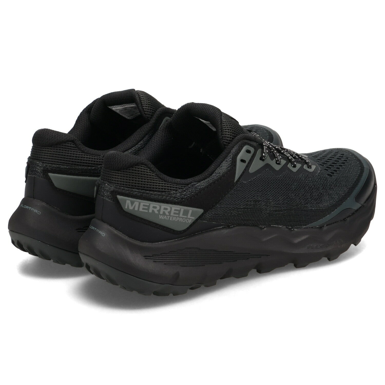 MERRELL NOVA 4 WATERPROOF メレル トレイルランニング シューズ スニーカー ノバ 4 ウォータープルーフ メンズ 厚底 ブラック 黒 M068395