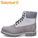 Timberland 6in Premium Boots WP ティンバーランド ブーツ 6インチ プレミアム ウォータープルーフ メンズ Wワイズ 防水 グレ...