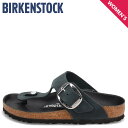 BIRKENSTOCK GIZEH BIG BUCKLE ビルケンシュトック ギゼ ビッグバックル サンダル レディース 普通幅 ヌバックレザー ブラック 黒 1023334