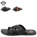 【最大1000円OFFクーポン配布中】 Orobianco INTRE CROSS SANDAL オロビアンコ サンダル クロスサンダル メンズ 本革 ブラック ブラウン 黒 OB-5019