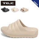 TELIC W-CLOUD テリック サンダル スライドサンダル メンズ レディース 厚底 ブラック ホワイト ライト ブラウン 黒 白