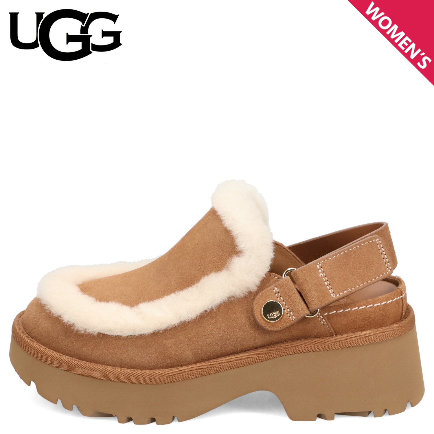 UGG ESMEE CLOG アグ サンダル クロッグサンダル サボ エスミー クロッグ レディース 厚底 チェスナッ..