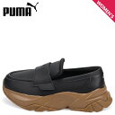 PUMA LOAFYR WNS プーマ ローファー レディース 厚底 ブラック 黒 397730