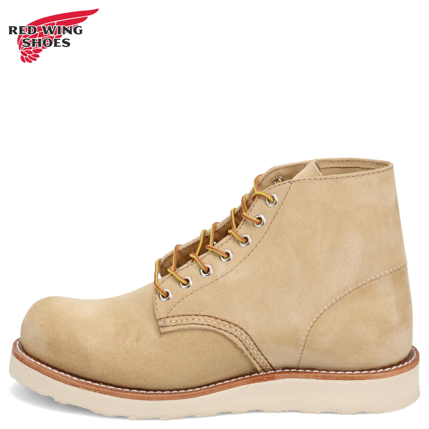 乐天商城 - 【最大1000円OFFクーポン】 RED WING レッドウィング 6インチ クラシックラウンド ブーツ メンズ Dワイズ 6 INCH CLASSIC ROUND ベージュ 8167