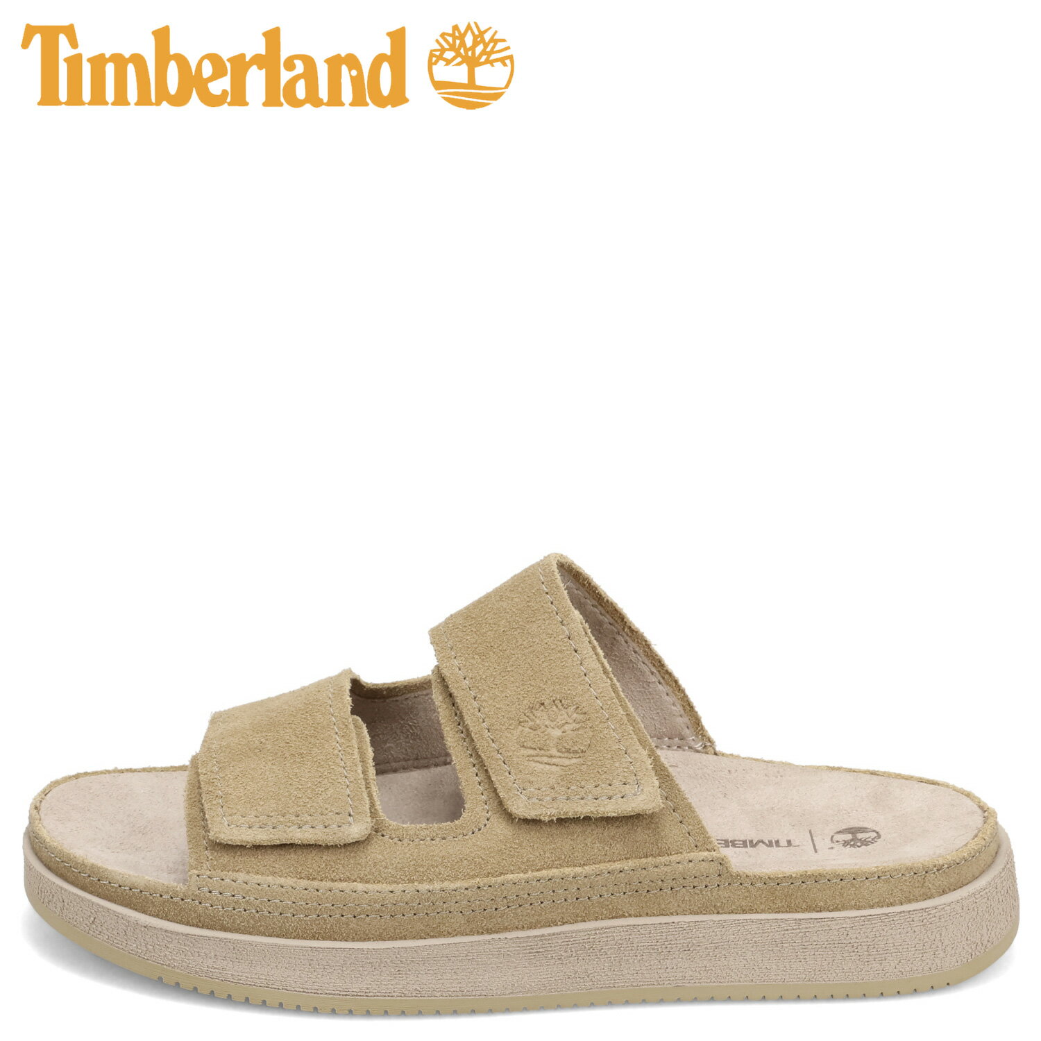 乐天商城 - 【最大1000円OFFクーポン】 Timberland CASCO COVE SLIDE ティンバーランド サンダル スライドサンダル メンズ 本革 ベージュ A2755