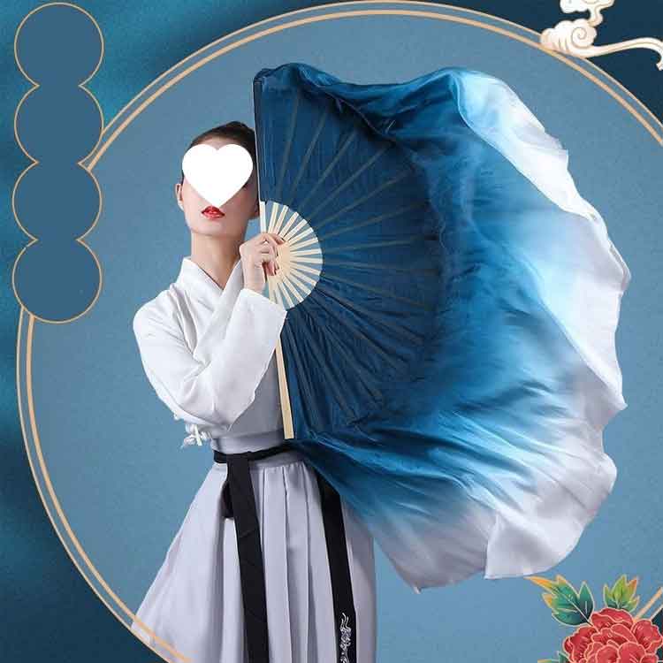ひらひら 踊り扇子 ダンス小物 ベール ダンスグッズ 扇子 ステージ 体育祭 踊り用 ...