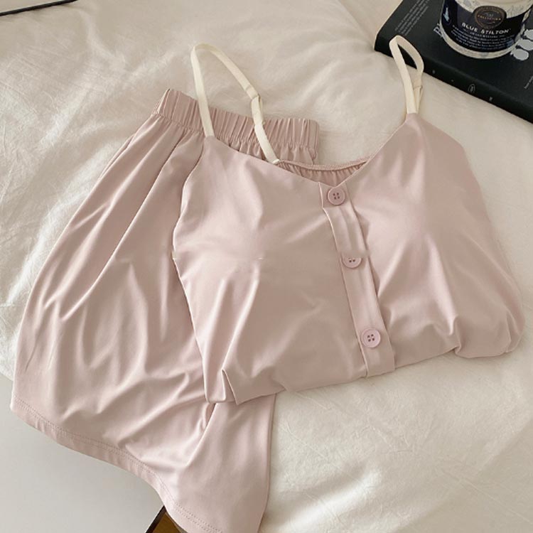 パジャマ カップ付き キャミソール ショートパンツ レディース 上下セット ルーム...