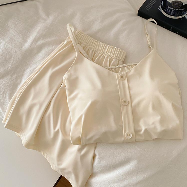 パジャマ カップ付き キャミソール ショートパンツ レディース 上下セット ルーム...