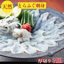 とらふぐ刺身 セット とらふぐ刺し【天然】 とら ふぐ刺し ふぐ刺身 3皿で240g(送料無料) とらふぐ 3人前 てっさ (60g身皮湯引き20g×3皿で合計...