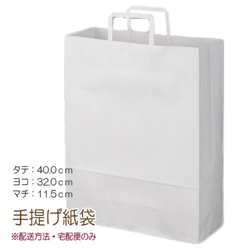 手提げ 紙袋 白 ワンサイズのみ