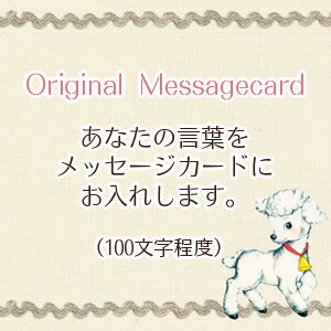 有料オプション オリジナルメッセージカード 有料 オプション あなたのメッセージお入れします 有料メッセージカード wtgm 1
