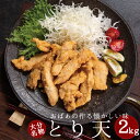 大分名物 とり天 2kg (1kg×2パック) (送料無料)半調理