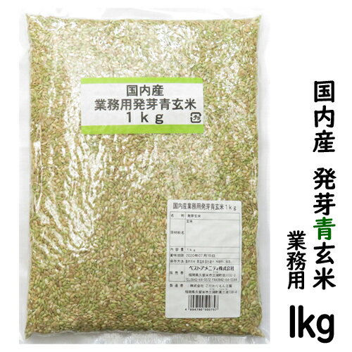 国内産 発芽青玄米 1キロ(メール便発送で送料無料)