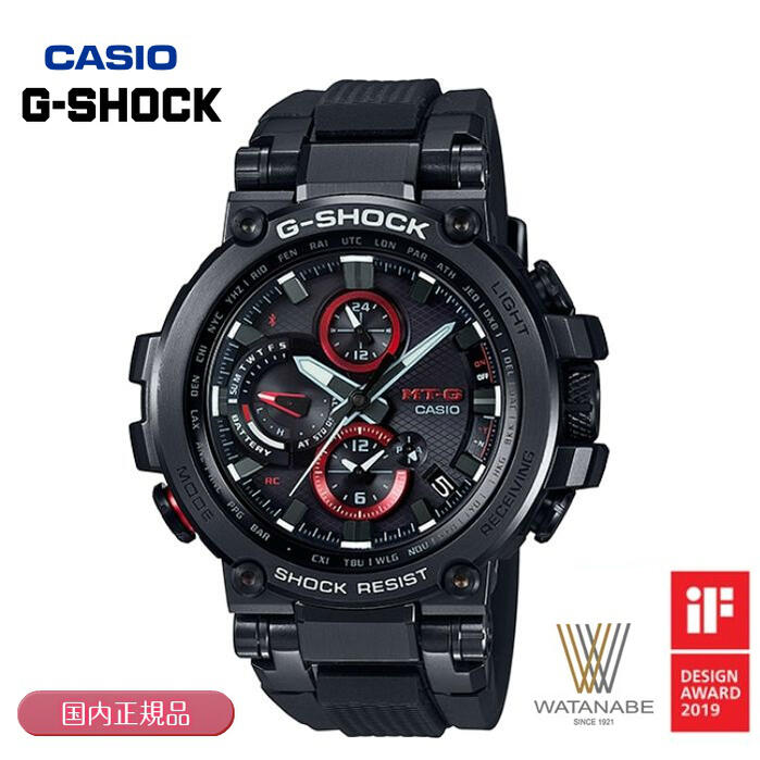 楽天渡辺時計店 WEB SHOP【2000円OFFクーポンでお得！16日01:59まで】gショック g-shock MTG-B1000B-1AJF【送料無料】G-SHOCK ジーショック CASIO カシオ メンズ 腕時計 電波ソーラー カジュアル プレゼント アウトドア mtg【創業100年の時計店】【国内正規品】