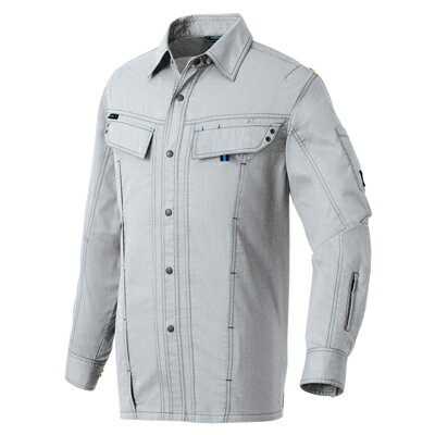 【P2倍】作業服 作業着 春夏用作業服 長袖シャツ（男女兼用） AZ-30535 (SS-LL) NEW AZITO COOL STRETCH AZ-30530シリーズ アイトス (AITOZ) お取寄せ