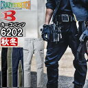 作業服 カーゴパンツ 6202 4L-5L 秋冬 バートル BURTLE ストレッチ 制電 作業着 ユニセックス メンズ レディース